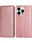 iPhone15 Pro Magnicy Canloure Stand Stand Cüzdan Pu Deri Sonbahar Kanıtı Telefon Kapak Golü Altın (Yurt Dışından) 1