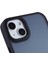 iPhone15 Metal Lens Çerçeve Telefon Kılıfı Pc+Tpu Hibrit Şok Geçirmez Kapak Black (Yurt Dışından) 5