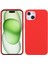 iPhone15 Plus Için Silikon Telefon Kapağı Plus Kasa Cep Telefonu Geri Kabuk Koruyucu-Kırmızı (Yurt Dışından) 1