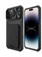 iPhone14 Pro Max Magnetic Case Card Tutucu Slayt Lens Koruma Kapağı Black (Yurt Dışından) 1