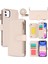 iPhone11 Kart Yuvaları Için Cep Telefonu Kasası Pu Deri Kapak Fermuarlı Cep-Beyaz ile (Yurt Dışından) 1