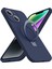 iPhone14 Plus Içinsıvı Silikon Kasa Artı Manyetik Halka Telefon Kabuğu Gizli Kickstand Kapak-Navy Mavi (Yurt Dışından) 1