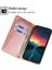 iPhone15 Manyetik Kapatma Stand Stand Cüzdan Tam Koruma Pu Deri+Tpu Telefon Kapak Çizgisi Altın (Yurt Dışından) 4
