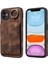 iPhone11 Pu Deri+Tpu Kart Tutucu Kapak Yüzüğü Kickstand Şok Geçirmez Telefon Vaka-Brown (Yurt Dışından) 1