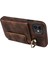 iPhone11 Pu Deri+Tpu Kart Tutucu Kapak Yüzüğü Kickstand Şok Geçirmez Telefon Vaka-Brown (Yurt Dışından) 2