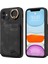 iPhone11 Pu Deri+Tpu Kart Tutucu Kapak Yüzüğü Kickstand Şok Geçirmez Telefon Vaka Black (Yurt Dışından) 1