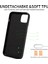 iPhone14 Kart Tutucu Yüzüğü Kickstand Anti-Drop Kapak Pu Deri Kaplı Tpu Telefon Kasa-Siyah (Yurt Dışından) 5