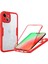 iPhone15 Plus Için Akrilik+Tpu Telefon Kılıfı Plus Dahili Ekran Koruyucu Kırmızılı Tam Sarılı Koruma Kapağı (Yurt Dışından) 1