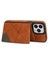 iPhone15 Pro Max Kart Tutucu Kickstand Pu Deri+Tpu Hattı Bir Ekleme Telefon Vaka-Orange (Yurt Dışından) 4