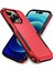 Apple iPhone 15 Pro Pc+Tpu Şok Geçirmez Telefon Kasası Anti-Drop Geri Koruyucu Kapak-Kırmızı+Siyah (Yurt Dışından) 1