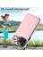 Apple iPhone14 Pro Case Bırak Damalı Pu Deri+Tpu Telefon Kapağı Kickstand Shell-Pink (Yurt Dışından) 5
