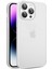 Apple iPhone14 Pro Slim Case Pc+Tpu Mat Telefon Kapağı Cam Lensli Film-Beyaz (Yurt Dışından) 1