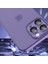 Apple iPhone14 Pro Slim Case Pc+Tpu Mat Telefon Kapağı Cam Lensli Film-Beyaz (Yurt Dışından) 5