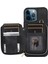 Apple iPhone12/12 Pro Cep Telefonu Kılıfı Pu Deri+Tpu Yumru Köpek Kapağı Black (Yurt Dışından) 2