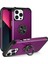 Apple iPhone13 Pro Max Back Cover Finger Ring Tutucu Pc+Tpu Telefon Koruyucu Case-Dark Mor (Yurt Dışından) 1