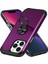 Apple iPhone13 Pro Max Back Cover Finger Ring Tutucu Pc+Tpu Telefon Koruyucu Case-Dark Mor (Yurt Dışından) 3