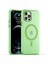 Apple iPhone12 Pro 6.1 Inç/12 6.1 Inç Yarı Saydam Mat Kapak Tpu+Pc Telefon Kılıfı Magsafe-Green ile Uyumlu (Yurt Dışından) 1