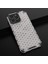 Apple iPhone15 Pro Max Honeycomb Doku Tpu+Pc Telefon Kabuğu Kapak-Beyaz Için Slim Fit Cep Telefonu Kılıfı (Yurt Dışından) 5