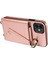 Apple iPhone11 Kart Çantası Için Ring Kickstand Kapağı Litchi Doku Deri+Tpu Telefon Kılıfı Omuz Kayışı Rose Altın (Yurt Dışından) 2