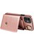 Apple iPhone11 Kart Çantası Için Ring Kickstand Kapağı Litchi Doku Deri+Tpu Telefon Kılıfı Omuz Kayışı Rose Altın (Yurt Dışından) 3