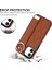 Apple iPhone12 Mini Case Wave Desen Pu+Tpu Kickstand Telefon Kapak-Kahverengi (Yurt Dışından) 5