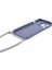 Apple iPhone14 Pro Kase Için Ka Yumuşak Tpu Fiber Astar Telefon Kapağı Long Lanyard-Lavender Gri (Yurt Dışından) 4