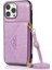 Apple iPhone13 Pro 6.1 Inç Cep Telefon Kılıfı Deri+Tpu Kart Torbası-Doğru ile Crossbody Crossbody Cover (Yurt Dışından) 1