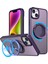Apple iPhone14 Plus Artı Manyetik Telefon Kasası Gizli Dişli Rotary Halka Kickstand-Purple Için (Yurt Dışından) 1