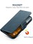 Apple iPhone12 Pro Max Için 6,7 Inçlik Kasa Manyetik Kapalı Deri Telefon Kabuğu Magsafe-Mavi ile Uyumlu (Yurt Dışından) 4