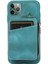 Apple iPhone11 Pro Cep Telefonu Kılıfı Bırak Kanıt Pu Deri+Tpu Kickstand Cover-Green (Yurt Dışından) 5