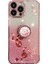 Apple iPhone14 Pro Cep Telefonu Kılıfı ile Halka Kickstand Çiçek Deseni Glitter Tpu Kapak Çizgisi Altın (Yurt Dışından) 1