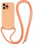 Apple iPhone13 Pro Case Için Long Lanyard-Orange ile Ka Tpu Fiber Astar Telefon Kapağı (Yurt Dışından) 1