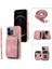 Apple iPhone12 Pro Max Cep Telefon Kılıfı Strap Pu Deri+Tpu Kickstand Kapak Pembe (Yurt Dışından) 1