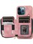 Apple iPhone12 Pro Max Cep Telefon Kılıfı Strap Pu Deri+Tpu Kickstand Kapak Pembe (Yurt Dışından) 2
