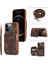 Apple iPhone12 Pro Max Imum Cep Telefon Kılıfı Strap Pu Deri+Tpu Kickstand Cover-Brown (Yurt Dışından) 1