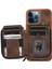 Apple iPhone12 Pro Max Imum Cep Telefon Kılıfı Strap Pu Deri+Tpu Kickstand Cover-Brown (Yurt Dışından) 2