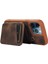 Apple iPhone12 Pro Max Imum Cep Telefon Kılıfı Strap Pu Deri+Tpu Kickstand Cover-Brown (Yurt Dışından) 4