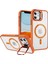 Apple iPhone11 Manyetik Telefon Kılıfı Kamera Kickstand Clear Cover-Orange Için Ysm (Yurt Dışından) 1