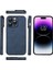 Apple iPhone14 Pro Kılıfları Için Kamera Koruma Pu Deri+Tpu Telefon Kapak-Dark Mavi (Yurt Dışından) 5