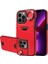Apple iPhone13 Pro Case Pu Pu Tpu Kart Yuvası Kickstand-Red ile Çizgiye Döküm Anti Telefon Kapağı (Yurt Dışından) 2
