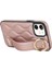 Apple iPhone12 Mini Case Wave Desen Pu+Tpu Kickstand Telefon Kapak Golü Altın (Yurt Dışından) 2