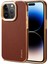 Apple iPhone14 Pro Hakiki Inek Deri+Pc Telefon Kılıfı Çizgiye Karşı Kıta Anti Elektrapan Kapak Kılıfı (Yurt Dışından) 1