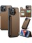 Apple iPhone14 Plus Case Rfıd Engelleme Pu+Tpu Cep Telefonu Kapak-Kahverengi (Yurt Dışından) 1