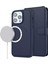Apple iPhone14 Pro Max Case Için Magsafe Söndürülebilir Pu Deri Telefon Protector-Dark Mavi (Yurt Dışından) 1