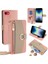 Apple iPhone7/8 Kılıf Metal Yüzük Zipper Cep Crossbody Telefon Kapak Pembe (Yurt Dışından) 1