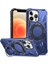 Apple iPhone12 Pro Max Için 6.7 Inçlik Kasa Manyetik Anti-Düşme Tpu+Pc Kickstand Koruyucu Arka Kabuklu Mavi (Yurt Dışından) 1