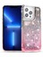 Apple iPhone13 Pro 6.1 Inç Cep Telefonu Kasası Için Tpu+Pc Anti-Drop Gradyan Sıvı Hızlı ve Kabuk-Black+Pembe (Yurt Dışından) 1