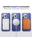 Apple iPhone12 Pro Max Için 6.7 Inçlik Kasa Manyetik Anti-Düşme Tpu+Pc Kickstand Koruyucu Arka Kabuklu Mavi (Yurt Dışından) 3