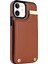 Apple iPhone12 6.1 Inç/12 Pro 6.1 Inç Cep Telefonu Kasası Tpu+Pu Deri+Metal Donanım Kabuk-Kahverengi (Yurt Dışından) 3