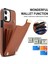 Apple iPhone12 6.1 Inç/12 Pro 6.1 Inç Cep Telefonu Kasası Tpu+Pu Deri+Metal Donanım Kabuk-Kahverengi (Yurt Dışından) 5